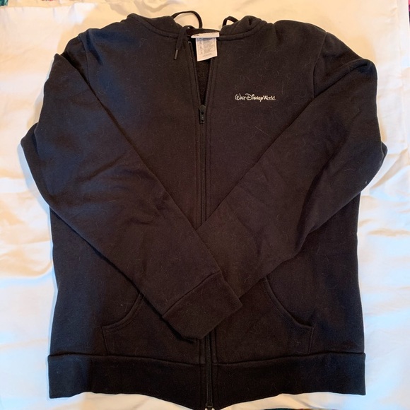 Disney Parks black zip-up hoodie in size L. - Picture 2 of 3